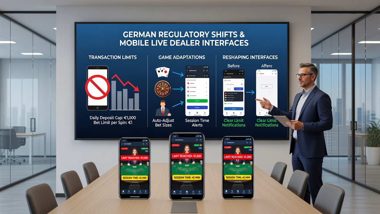 Angepasste mobile Oberfläche für Live-Dealer-Spiele mit Transaktions-Tracking und Mechanik-Änderungen