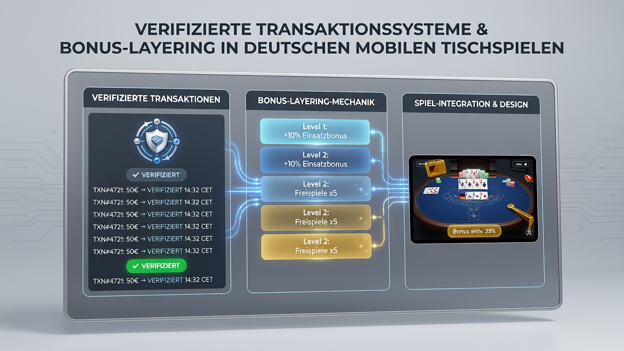 Technische Integration verifizierter Systeme in Bonusstrukturen