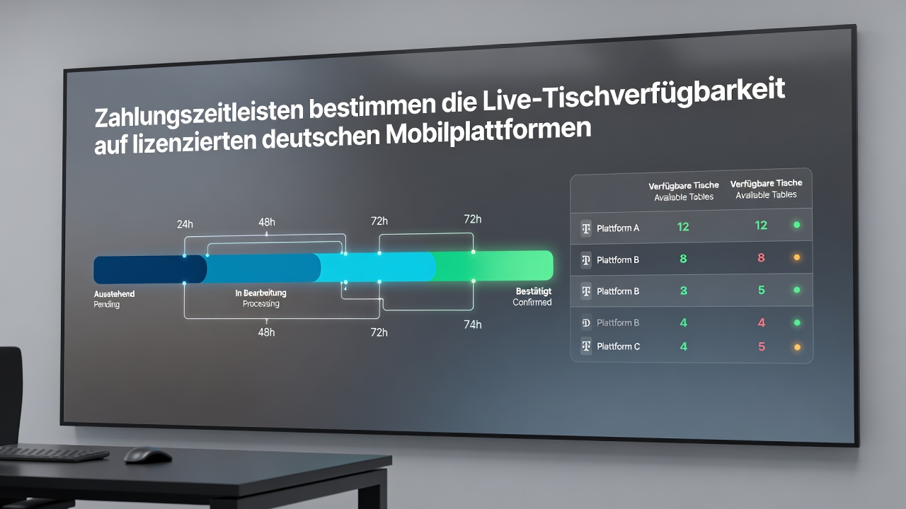 Mobile Live-Tische und Zahlungsprozesse unter deutscher Regulierung