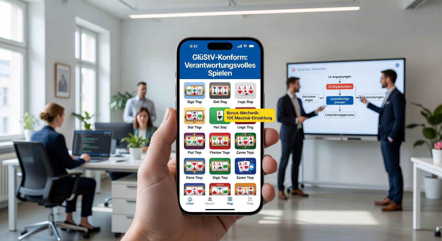 Mobile Casino App mit deutscher Lizenz und angepasster Benutzeroberfläche unter GlüStV-Regulierung