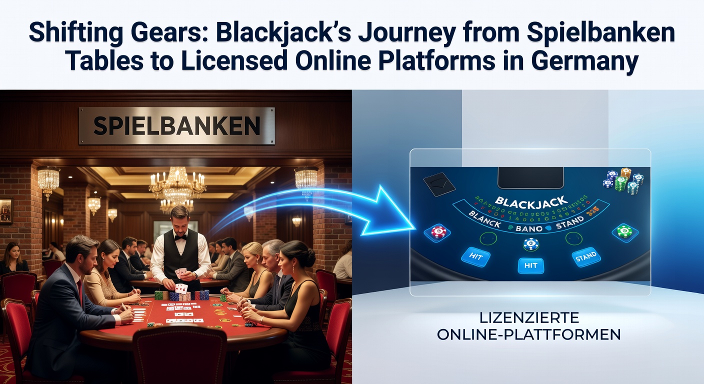 Historisches Blackjack-Spiel in einer traditionellen deutschen Spielbank mit Spielern am grünen Tisch und Dealer